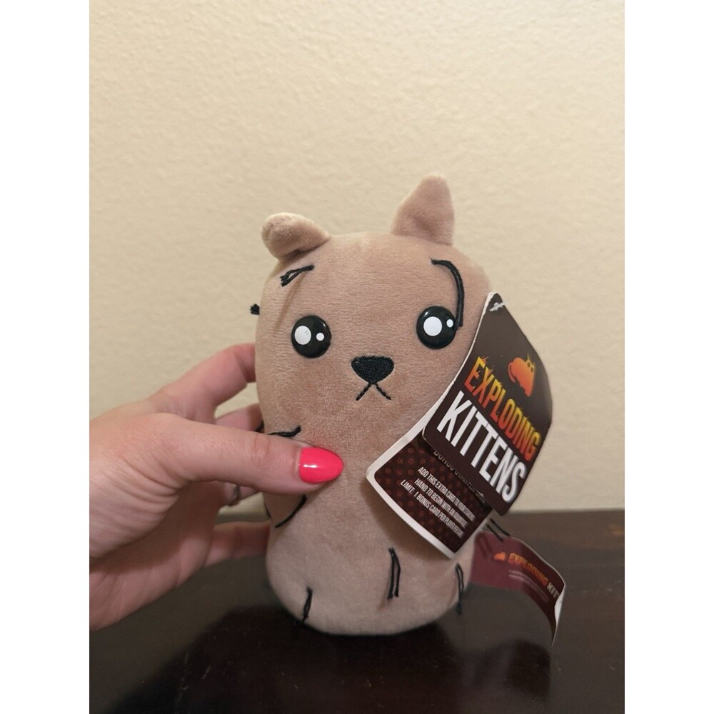 Exploding Kittens Collectible Plush Hairy Potato Cat With Bonus Card & Tag 2018